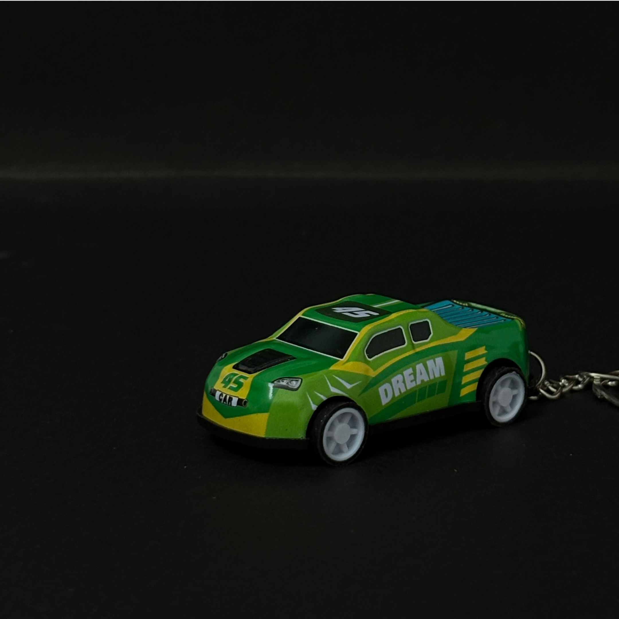 Green Pickup Truck Pullback Car Keychain